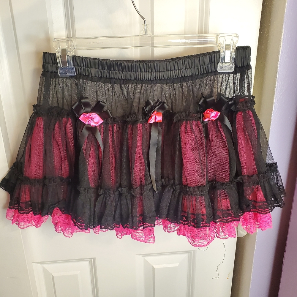 Black Pink Petticoat